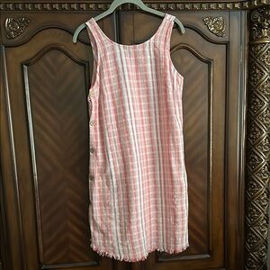 Vineyard Thread Striped Sleeveless Dress
